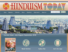 Tablet Screenshot of hinduismtoday.com